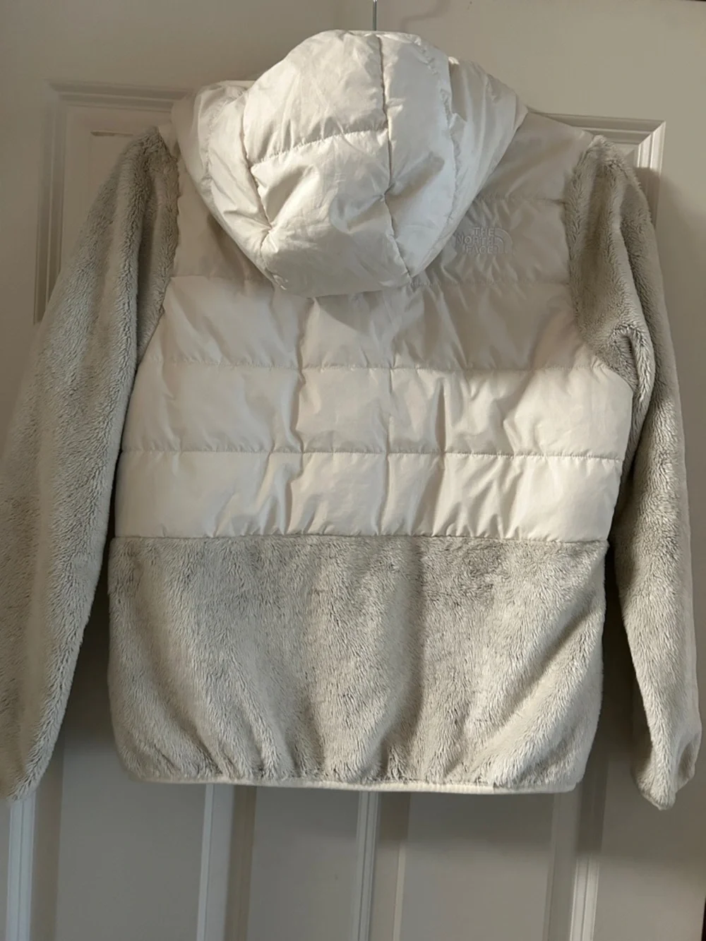 *closet clean out* The North Face Cream-White Quilted Hooded Jacket
